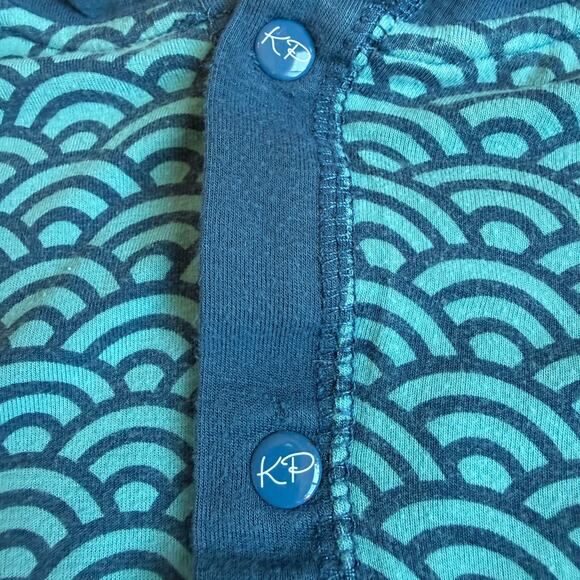 Catch A Tiger By Kickee Pants Blue Printed Bamboo Hoodie 8 - Picture 6 of 10